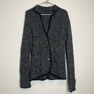 Talbots 100% Merino Wool Collared Button Down Cardigan Sweater Sz Medium Petite